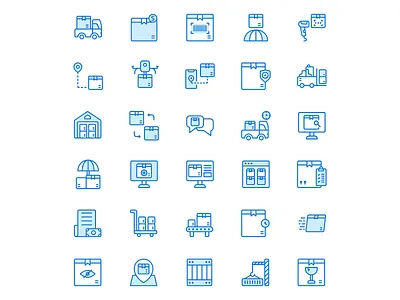 Delivery Icon adobe illustrator cc affinitydesigner design dribbble flat icon iconography illustration landscape madewithaffinty vector