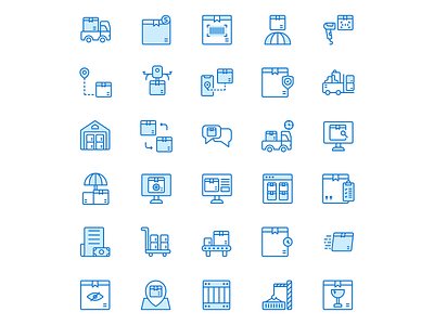 Delivery Icon adobe illustrator cc affinitydesigner design dribbble flat icon iconography illustration landscape madewithaffinty vector