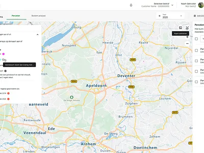 Arable 2 0 1 1 Percelen overzicht Kaartlagen Open Copy fields maps
