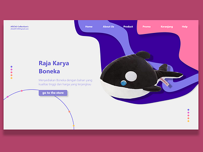 Raja Karya Boneka Website Home branding design graphic design illustration illustrator logo ui ux vector website