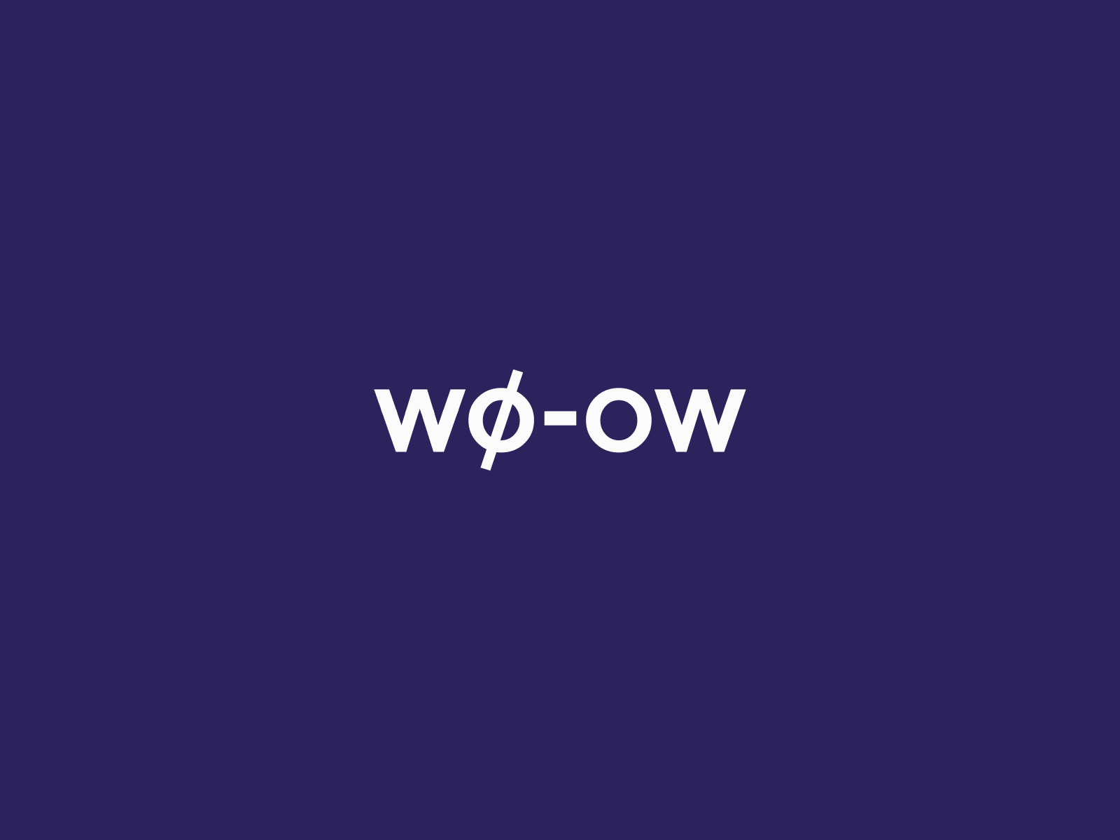 WOOW Logo Glitch Effect animation animation action animation design branding custom animation custom lettering design illustration lettering logo logo logo animation