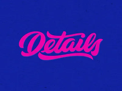 Details lettering script texture