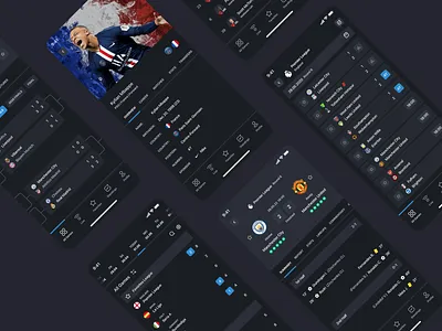 League - Football statistic animation app branding design foo football graphic design illustration live mobile score socccer ui