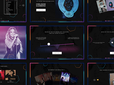 Your Musical DNA damn fine music quiz ui ux web