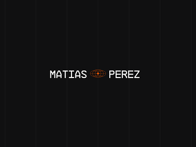 Matias Perez brand branding dark hero logo minimal ui