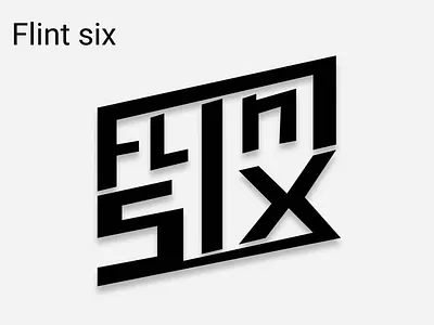 "Flint six" rock band logo art branding design graphic design icon illustration logo minimal typography web