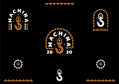 MACHINA 2020 bicycle bogota brand branding buenos aires design illustration logo machina machine maquina riding vector