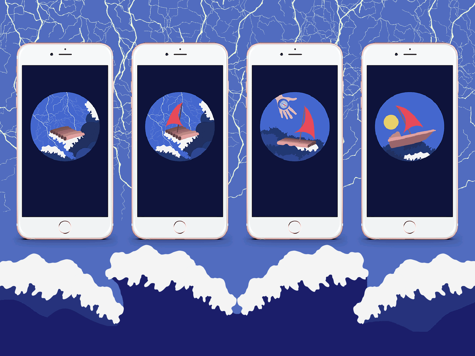 illustrations for budget planning app app budget illustration storm thunder