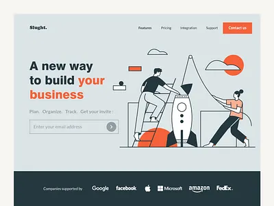 Business teamwork Landing page header design header illustration homepage homepage design illustration landing design landingpage teamwork ui ux ui design uidesign website design