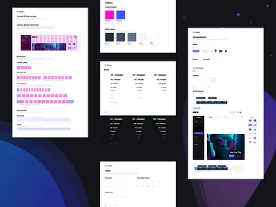 Promo - Design system brand branding colors components design digital elements flat fonts grid icon icons layout minimal promo symbols system system design ui ux