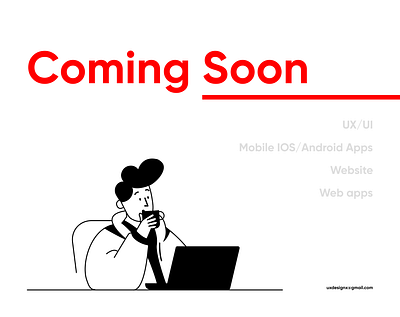 Coming soon... design flat graphic design illustration minimal typography ui ux web website