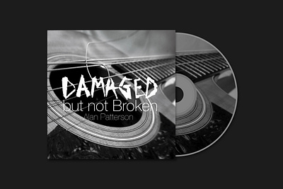 Damaged but not Broken album art album artwork album cover album cover design black and white branding design graphic design hand lettering logo design photograhy photoshop typography