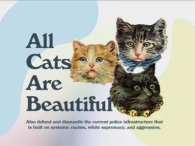 ACAB acab antiracism cat charity cute defund police for sale police brutality shirt design threadless