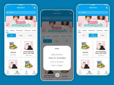 Kids store filtration clothes concept design ecommerce filter kids store ui ui ux ui design uidesign uiux
