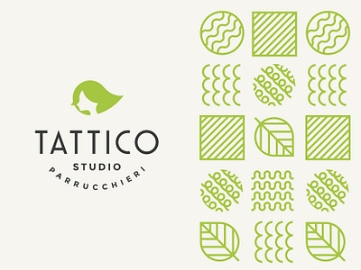 TATTICO STUDIO - PARRUCCHIERI bio bio logo brand design brand identity branding branding design hair hair logo hairdresser hairdressers leaf leaf logo logo logo design logodesign logos logotype texture textures vector