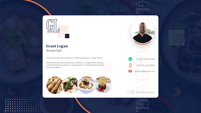 Private Chef • Portfolio/Ad branding design flat graphic design logo minimal typography ui ui design web design