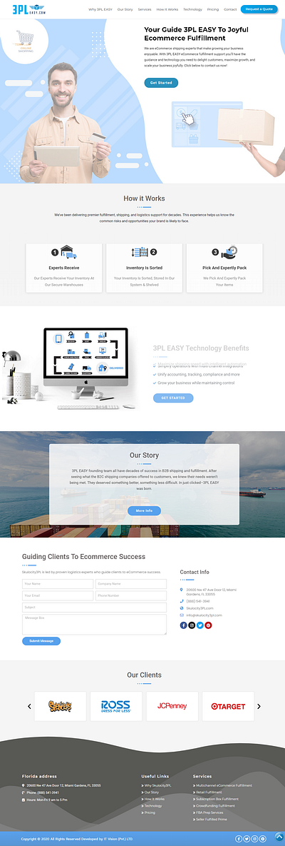 3PLEasy elementor landing page wordpress wordpress design