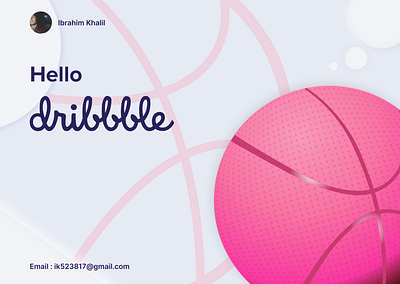 Hello Dribbble..! art branding design graphic design illustration typography ui ux vector web