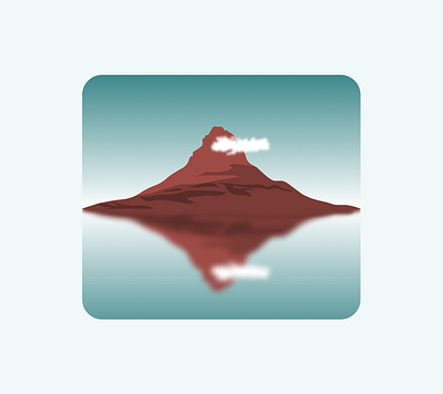 Mountain art clouds design graphic design illustration illustrator minimal mountain shades ui vector