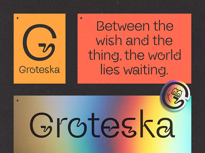 Groteska 01 font grotesk houston sticker typography