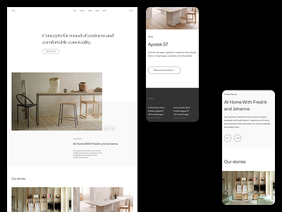 Frama — Home animation art direction brutalism exploration interior interior design layout layout exploration minimal minimalism minimalist scandinavia sketch typography ui ux website