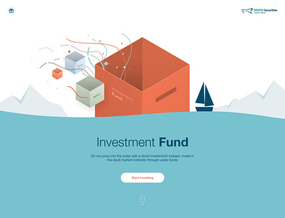 Campaign landing boat box cube fund investment sea