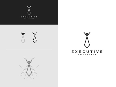 Minimalist Logo Design for Executive Cocktails brand identity branding business design logo logotype minimal minimalist minimalistic vector