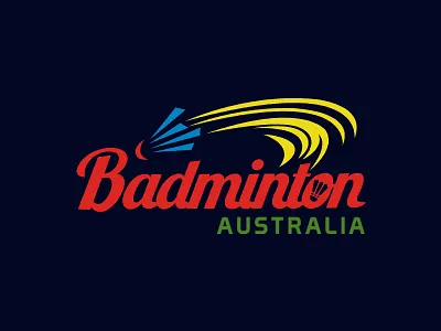 Badminton Australia clean design graphic design logo logo design logomark vector