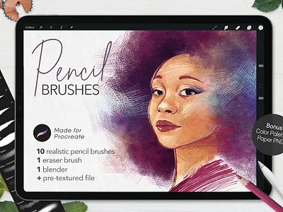 Ultimate Pencil Brushes • Procreate brush brushes clipart design drawing flowers graphic design high quality illustration pen pen and ink pencil pencil brush pencil brushes pencil drawing procreate procreate brush procreate brush set procreate brushes vector