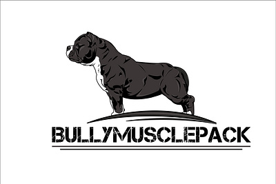 American Bully american bully bully design dog dog art dog logo doglover dogs graphicdesign gray illustration logo muscle vector