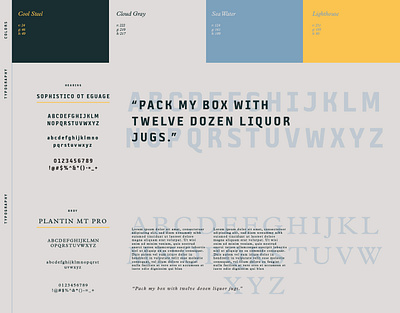 ebb brand elements branding colors fonts type pairing