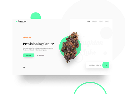 Houghton Lake Provisioning Center cannabis cannabis branding cannabis design dispensary figma madewithfigma ui ui design web design website