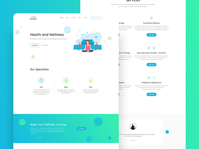 BioWellness figma gradient meditation mental health ui uidesign web web design