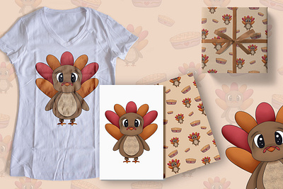 Thanksgiving Illustration animal clipart clipart set cute art cute illustration design graphic illustration illustrations thanksgiving