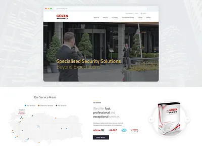 Gözen Security clean design design security ui ux web