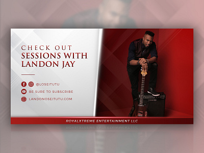 Landon Jay Facebook Ad ads banner ad banner ad design banner design facebook facebook ad music player musician photoshop