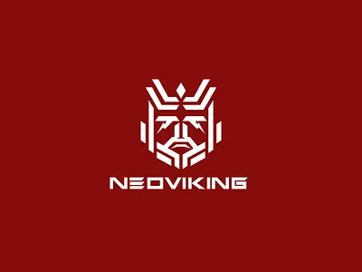 Neoviking Logo branding fashion futuristic logo logo design minimal norse scandinavian tech techwear thinklumi viking