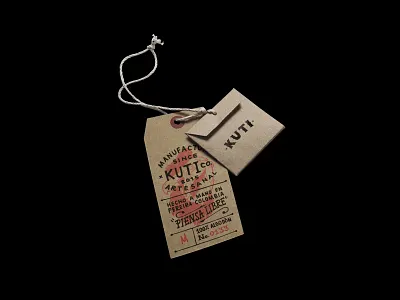 Kuti apparel apparel graphics branding colombia handmade illustration label design packaging tag design