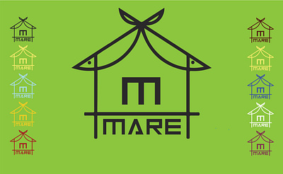 MARE , FISH HOUSE LOGO CONCEPT design logo