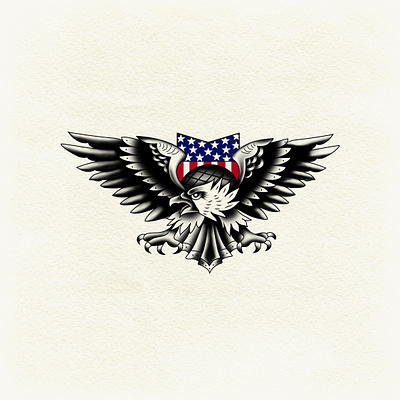 American Eagle america design graphic design illustration illustrations traditional art traditional tattoo