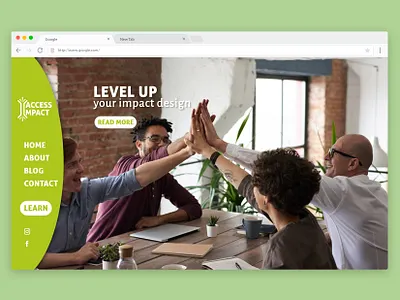 Access Impact Branding branding design logo mockup ui vector web webdesign