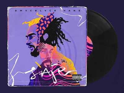 Safe x DMVCBLVCK + HAN S album art album cover brooklyn collage illustration lettering music new york portrait safe vinyl cover vinyl record