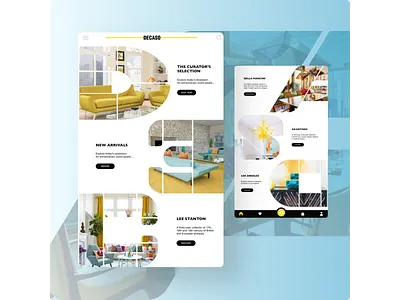Decaso Furniture Tablet App commerce design design app furniture app furniture store furniture tablet design mobile mobile app tablet app ui