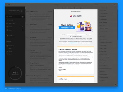 Newsletter / Internal Comms / Staff Engagement design mjml newsletter newsletter design ui