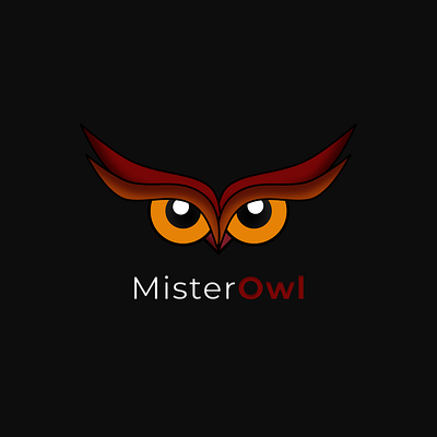 Mister Owl design eyes logo owl vector