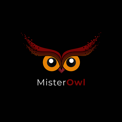 Mister Owl III design eyes logo owl