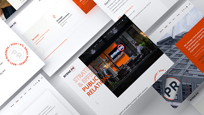 Byrne PR Website Layout active branding design layout website website design