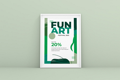 Fun Art Flyer Template abstract art artist banner brand events festival flyer fun instagram music offers promo promotion social