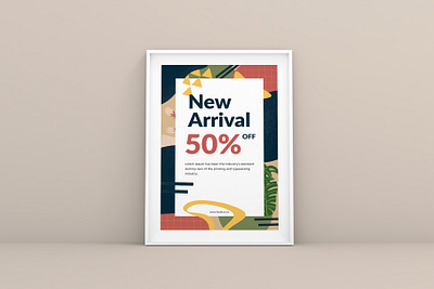 New Arrival Flyer Template abstract banner brand discount ecommerce fashion flyer instagram memphis offers promo promotion sale shopping social