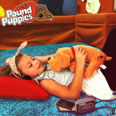 Pound Puppies Dive Into The 80s branding design icon social media design socialmedia